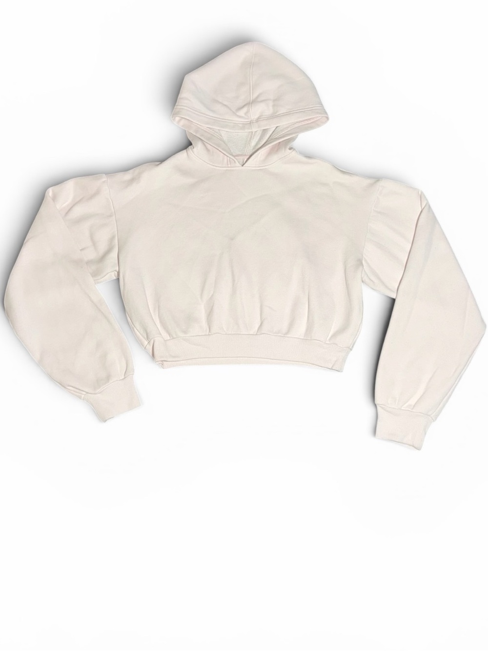 SKIMS Cozy Cotton Cropped Hoodie Pink Size M Soft Lounge Clean Girl